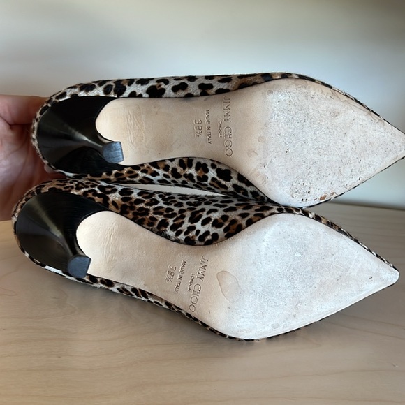 Jimmy Choo 247 Lockett Printed Pony Leopard Heels - Picture 8 of 12